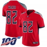 Nike Titans #82 Delanie Walker Red Men's Stitched NFL Limited Inverted Legend 100th Season Jersey