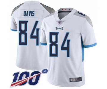 Nike Titans #84 Corey Davis White Men's Stitched NFL 100th Season Vapor Limited Jersey