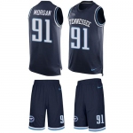 Nike Titans #91 Derrick Morgan Navy Blue Alternate Men's Stitched NFL Limited Tank Top Suit Jersey