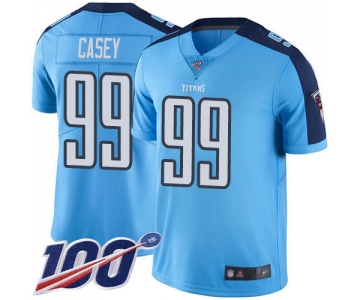 Nike Titans #99 Jurrell Casey Light Blue Men's Stitched NFL Limited Rush 100th Season Jersey