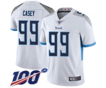 Nike Titans #99 Jurrell Casey White Men's Stitched NFL 100th Season Vapor Limited Jersey