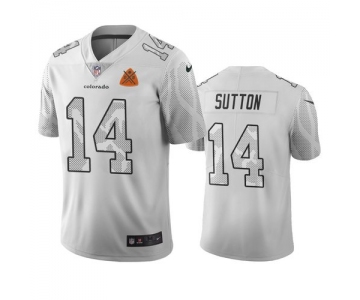 Denver Broncos #14 Courtland Sutton White Vapor Limited City Edition NFL Jersey