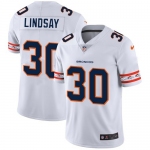 Denver Broncos #30 Phillip Lindsay Nike White Team Logo Vapor Limited NFL Jersey