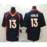Men's Denver Broncos #13 KJ Hamler Navy Blue 2020 Vapor Untouchable Stitched NFL Nike Limited Jersey