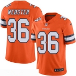 Men's Denver Broncos #36 Kayvon Webster Orange 2016 Color Rush Stitched NFL Nike Limited Jersey