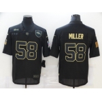 Men's Denver Broncos #58 Von Miller Black 2020 Salute To Service Stitched NFL Nike Limited Jersey