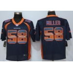 Men's Denver Broncos #58 Von Miller Navy Blue Strobe 2015 NFL Nike Fashion Jersey