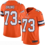 Men's Denver Broncos #73 Russell Okung Orange 2016 Color Rush Stitched NFL Nike Limited Jersey