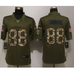 Men's Denver Broncos #88 Demaryius Thomas Green Salute To Service 2015 NFL Nike Limited Jersey