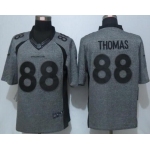 Men's Denver Broncos #88 Demaryius Thomas Nike Gray Gridiron 2015 NFL Gray Limited Jersey