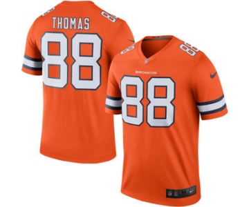 Men's Denver Broncos #88 Demaryius Thomas Nike Orange Color Rush Legend Jersey