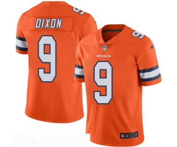 Men's Denver Broncos #9 Riley Dixon Orange 2016 Color Rush Stitched NFL Nike Limited Jersey
