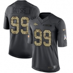 Men's Denver Broncos #99 Adam Gotsis Black Anthracite 2016 Salute To Service Stitched NFL Nike Limited Jersey