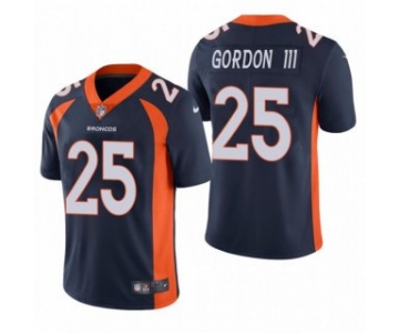 Men's Navy Denver Broncos #25 Melvin Gordon III Vapor Untouchable Limited Stitched Jersey