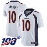 Nike Broncos #10 Emmanuel Sanders White Men's Stitched NFL 100th Season Vapor Limited Jersey