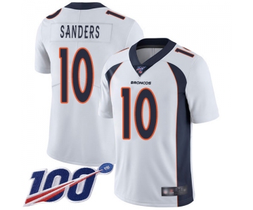 Nike Broncos #10 Emmanuel Sanders White Men's Stitched NFL 100th Season Vapor Limited Jersey