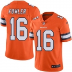 Nike Broncos #16 Bennie Fowler Orange Men's Stitched NFL Limited Rush Jersey