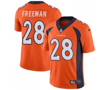 Nike Broncos #28 Royce Freeman Orange Team Color Men's Stitched NFL Vapor Untouchable Limited Jersey