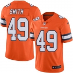 Nike Broncos #49 Dennis Smith Orange Men's Stitched NFL Limited Rush Jersey