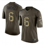 Nike Broncos #6 Mark Sanchez Green Men's Stitched NFL Limited Salute To Service Jersey