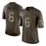 Nike Broncos #6 Mark Sanchez Green Men's Stitched NFL Limited Salute To Service Jersey