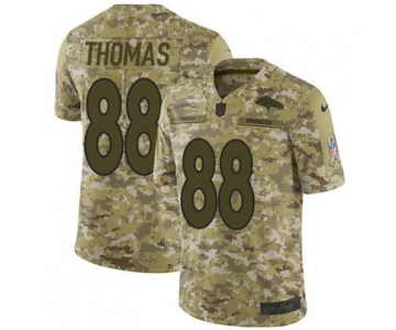 Nike Broncos #88 Demaryius Thomas Camo Men's Stitched NFL Limited 2018 Salute To Service Jersey