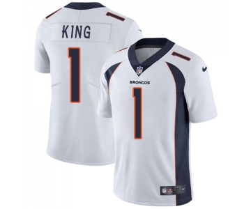 Nike Denver Broncos #1 Marquette King White Men's Stitched NFL Vapor Untouchable Limited Jersey