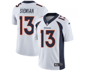 Nike Denver Broncos #13 Trevor Siemian White Men's Stitched NFL Vapor Untouchable Limited Jersey