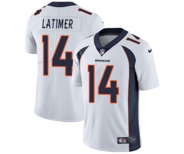 Nike Denver Broncos #14 Cody Latimer White Men's Stitched NFL Vapor Untouchable Limited Jersey