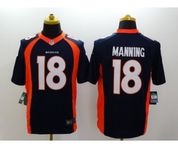 Nike Denver Broncos #18 Peyton Manning 2013 Blue Limited Jersey