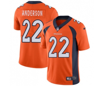 Nike Denver Broncos #22 C.J. Anderson Orange Team Color Men's Stitched NFL Vapor Untouchable Limited Jersey