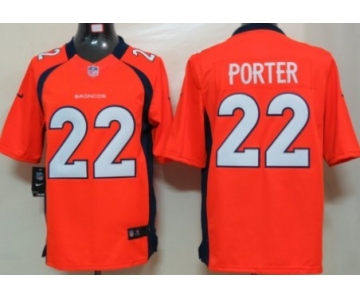 Nike Denver Broncos #22 Tracy Porter Orange Limited Jersey