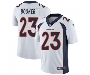 Nike Denver Broncos #23 Devontae Booker White Men's Stitched NFL Vapor Untouchable Limited Jersey