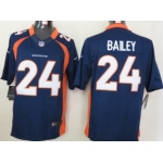 Nike Denver Broncos #24 Champ Bailey Blue Limited Jersey