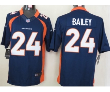 Nike Denver Broncos #24 Champ Bailey Blue Limited Jersey