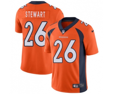 Nike Denver Broncos #26 Darian Stewart Orange Team Color Men's Stitched NFL Vapor Untouchable Limited Jersey