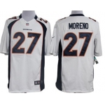 Nike Denver Broncos #27 Knowshon Moreno White Limited Jersey