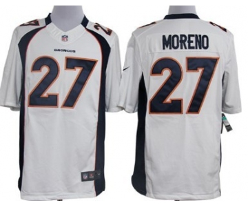 Nike Denver Broncos #27 Knowshon Moreno White Limited Jersey
