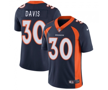 Nike Denver Broncos #30 Terrell Davis Navy Blue Alternate Men's Stitched NFL Vapor Untouchable Limited Jersey