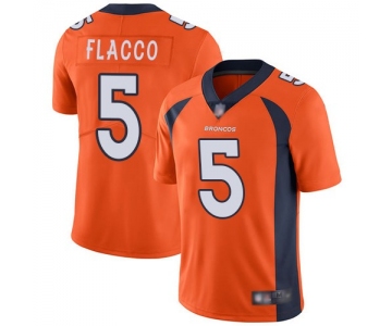 Nike Denver Broncos 5 Joe Flacco Orange Vapor Untouchable Limited Jersey