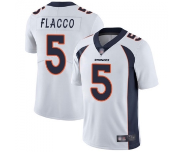 Nike Denver Broncos 5 Joe Flacco White Vapor Untouchable Limited Jersey