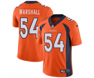 Nike Denver Broncos #54 Brandon Marshall Orange Team Color Men's Stitched NFL Vapor Untouchable Limited Jersey