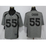 Nike Denver Broncos #55 Bradley Chubb Gray Gridiron Gray Vapor Untouchable Limited Jersey