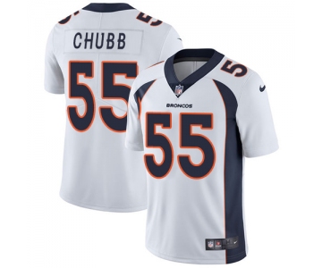 Nike Denver Broncos #55 Bradley Chubb White Men's Stitched NFL Vapor Untouchable Limited Jersey