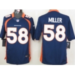 Nike Denver Broncos #58 Von Miller Blue Limited Jersey