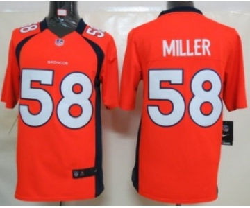 Nike Denver Broncos #58 Von Miller Orange Limited Jersey