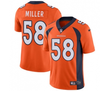 Nike Denver Broncos #58 Von Miller Orange Team Color Men's Stitched NFL Vapor Untouchable Limited Jersey