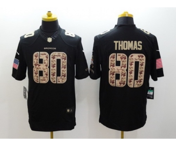 Nike Denver Broncos #80 Julius Thomas Salute to Service Black Limited Jersey