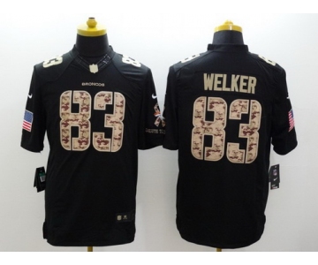 Nike Denver Broncos #83 Wes Welker Salute to Service Black Limited Jersey