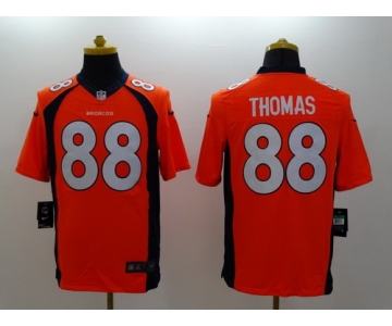 Nike Denver Broncos #88 Demaryius Thomas 2013 Orange Limited Jersey